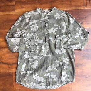 𝅺ZARA Boys Collection Mandarin Collar Top Shirt